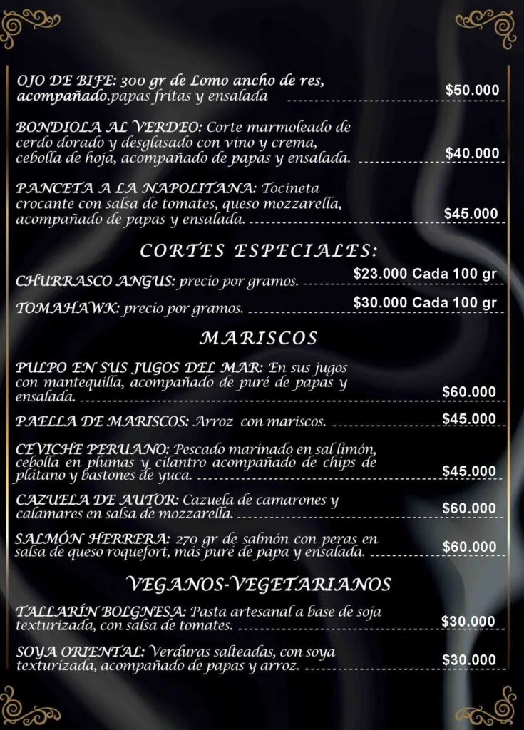 Menú Restaurante Sexto Sentido, Quimbaya Quindio (4)