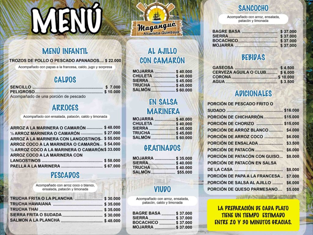 MENU A LA CARTA.cdr